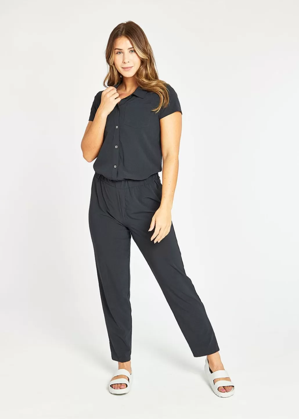 Oiselle Benjamina Jumpsuit Black Cheap