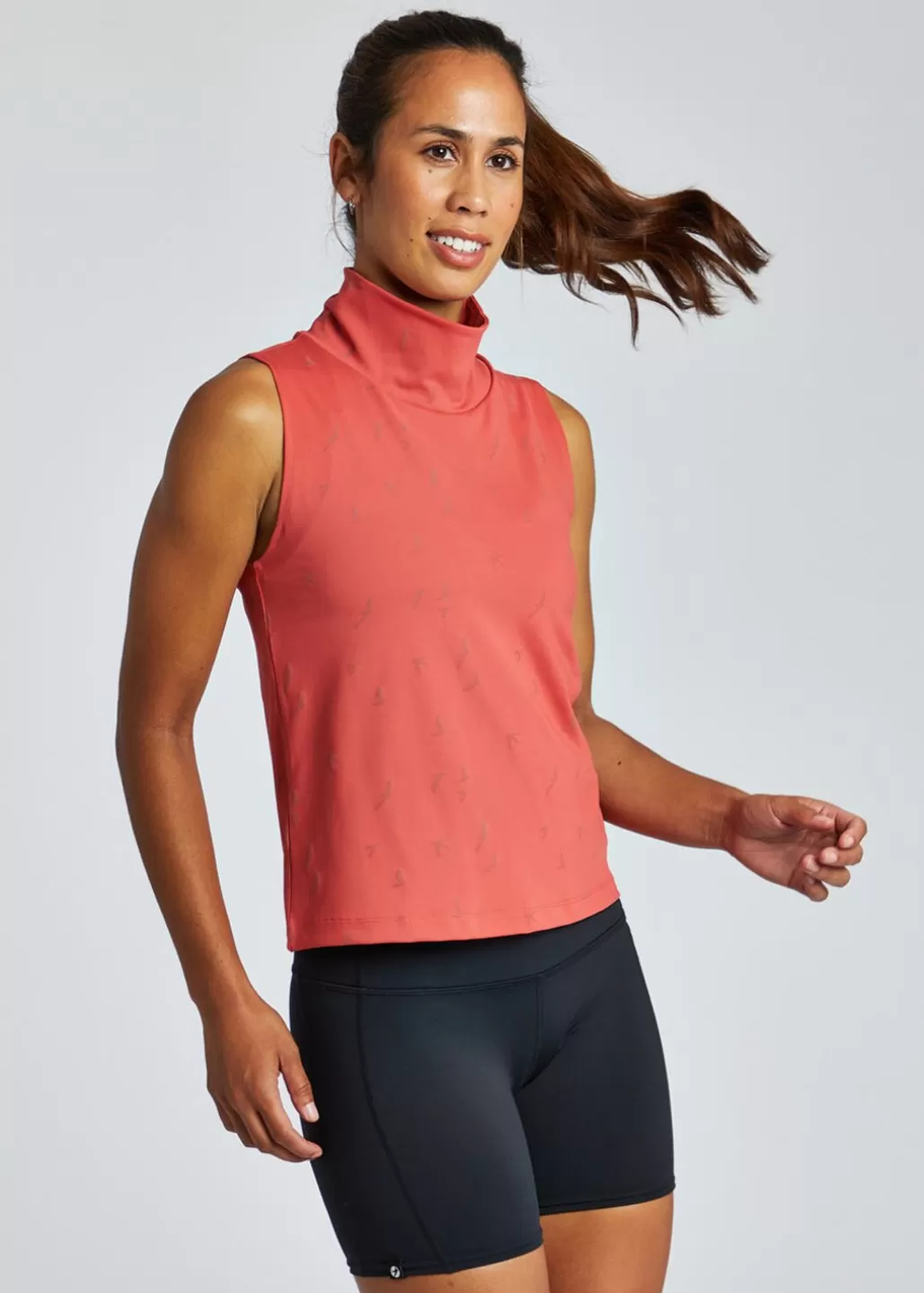 Oiselle Firecracker Mock Neck Tank Flash Sale