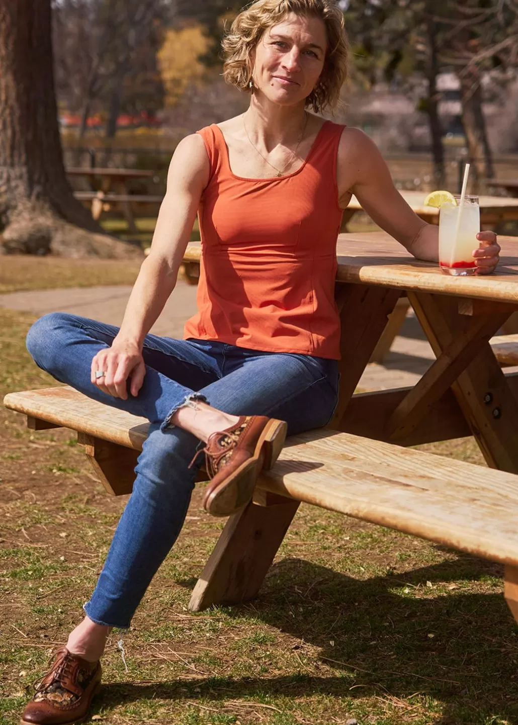 Oiselle Lauren Square Neck Tank Store