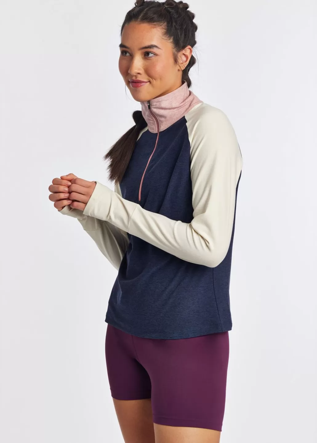 Oiselle Lux Half Zip Fashion