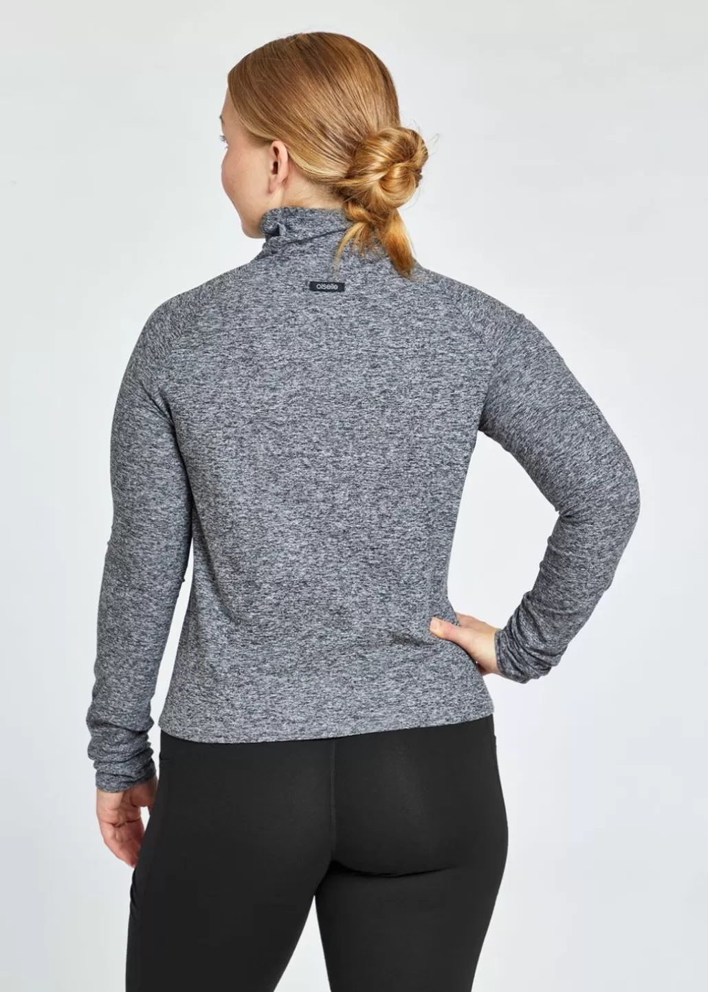 Oiselle Lux Mile One Pullover Black/White Fashion